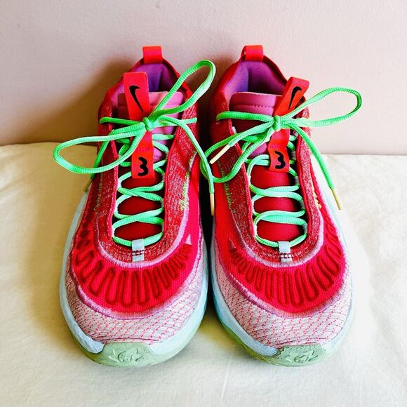 Size 10 - Nike A'ja Wilson x Cosmic Unity 3 Hot Punch, Hot Pink And Green - Picture 4 of 12